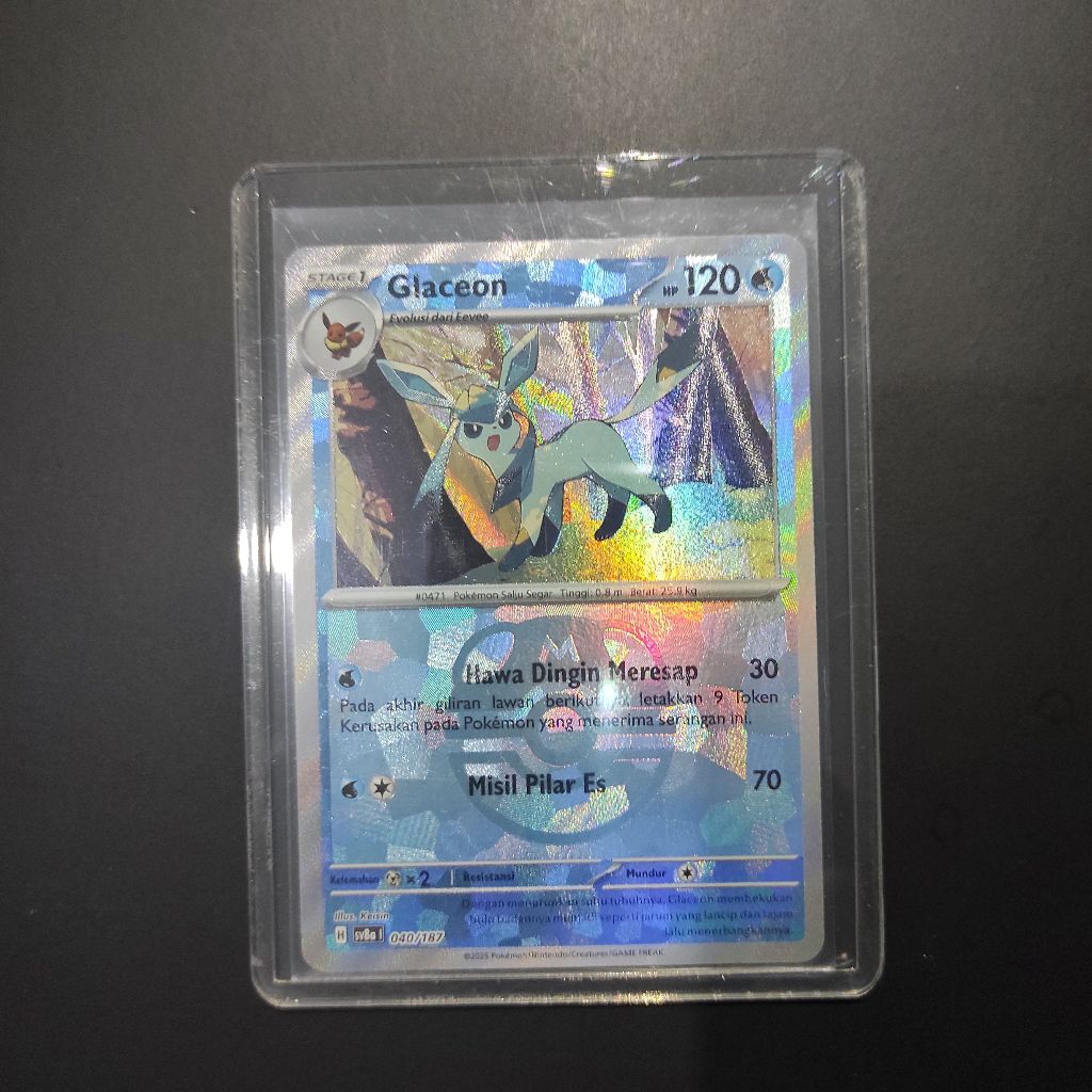 Kartu Glaceon Holo Masterball - Kartu Pokemon Indonesia