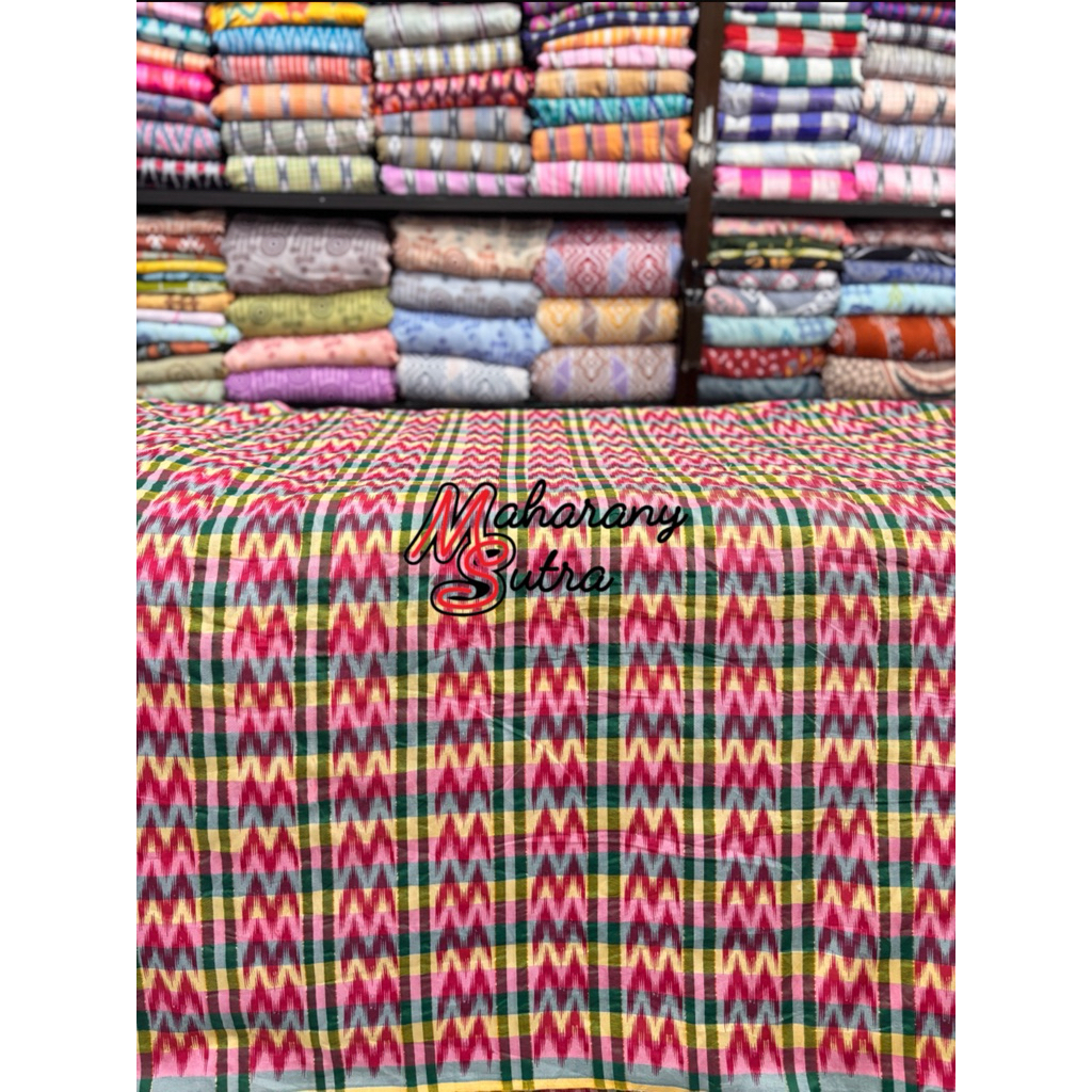 kain meteran tenun sutra sengkang