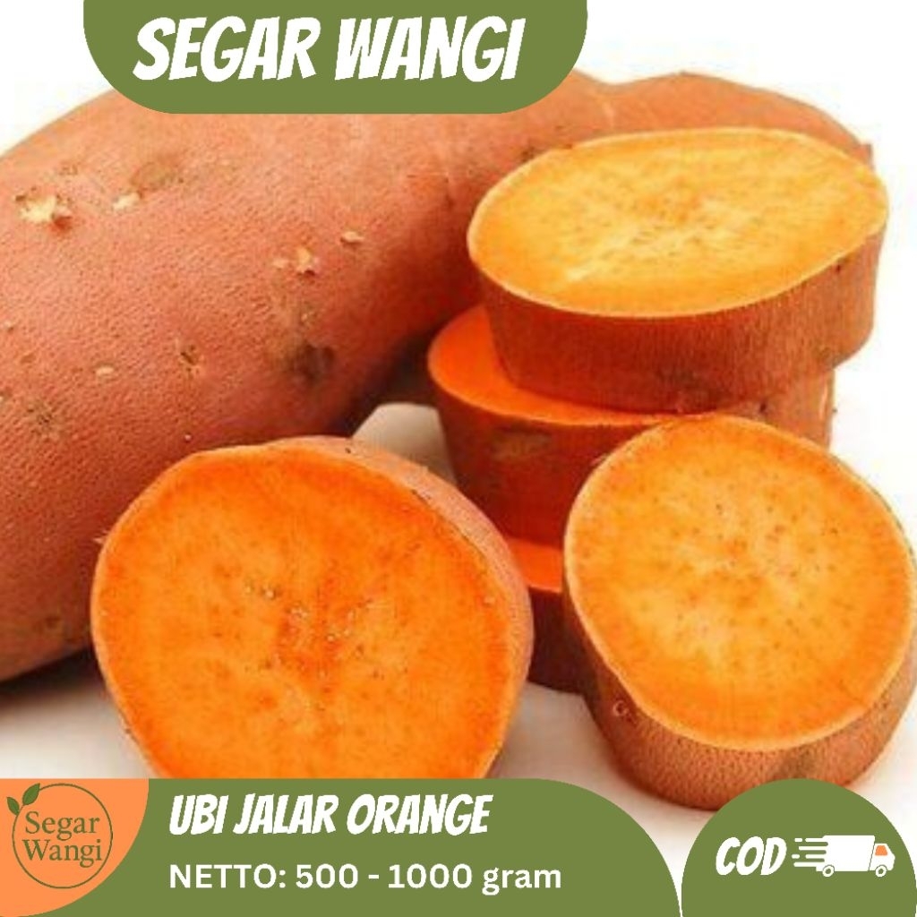 

Ubi Jalar Oren 1 Kg | Ubi Jalar Wortel | Ubi Jalar Kuning Manis Dan Alami