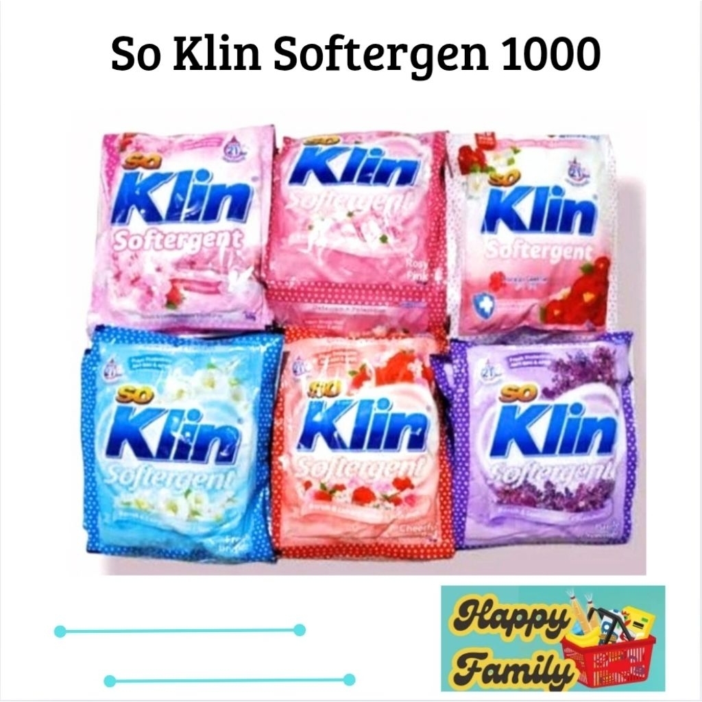 Deterjen So klin PK 1000 Bubuk Sachet
