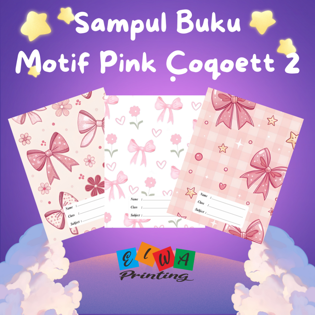 

(ISI 8 LEMBAR) SAMPUL BUKU TULIS SIDU CAMPUS BIGBOSS / SAMPUL BUKU MOTIF PINK ESTETIK PITA PINK COQUETTE AESTHETIC PART 2 / Sampul Custom / SAMPUL BUKU AESTHETIC