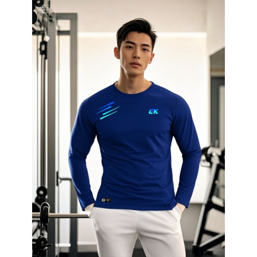 NEW KAOS TRAINING PRIA LENGAN PANJANG KAOS GYM FITNES RUNNING JOGING SEPEDAH PRIA LENGAN PANJANG PRE