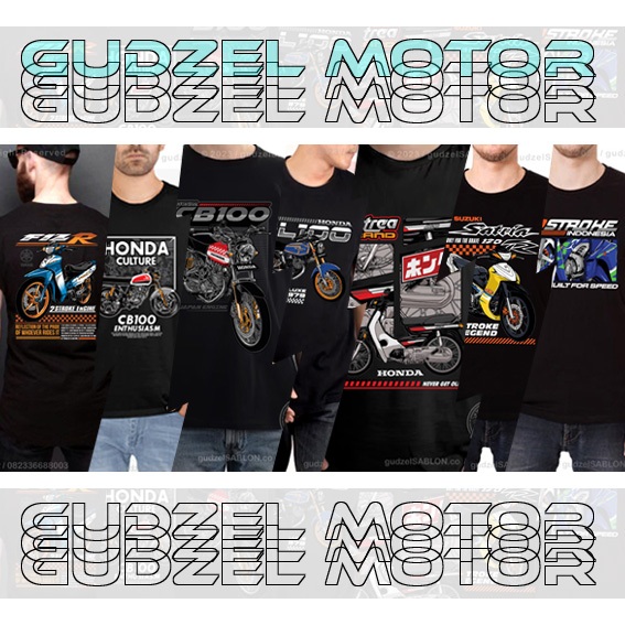 KAOS MOTOR ADVENTURE RACING BALAP YAMAHA FIZR HONDA GL 100 HONDA CB SUZUKI SATRA HIU CLUB MOTOR TOUR