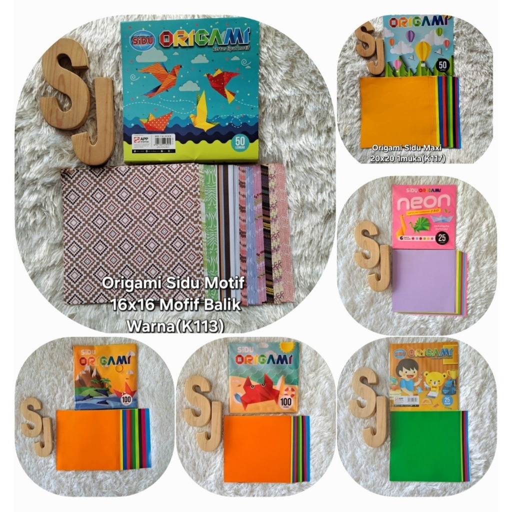 

Origami/Kertas Lipat SIDU12cm/14cm/16cm/ Motif 16×16/Maxi20x20