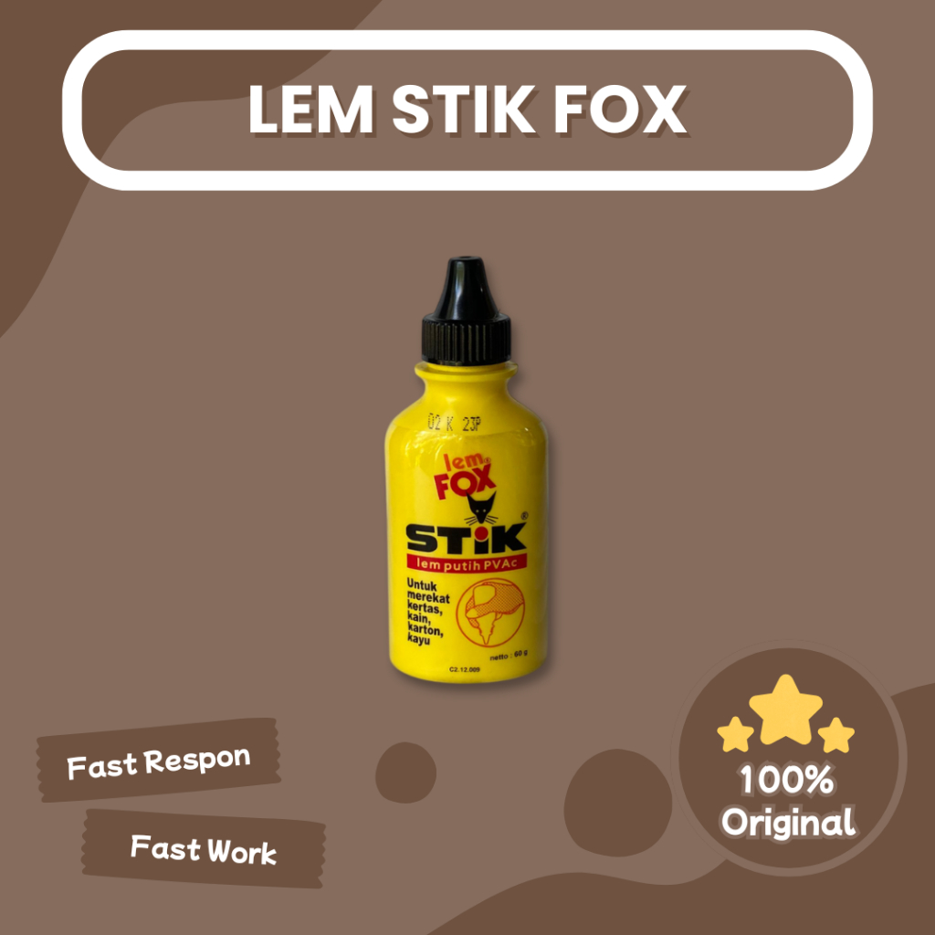 

Lem Fox Stik PVAc Original 60gr