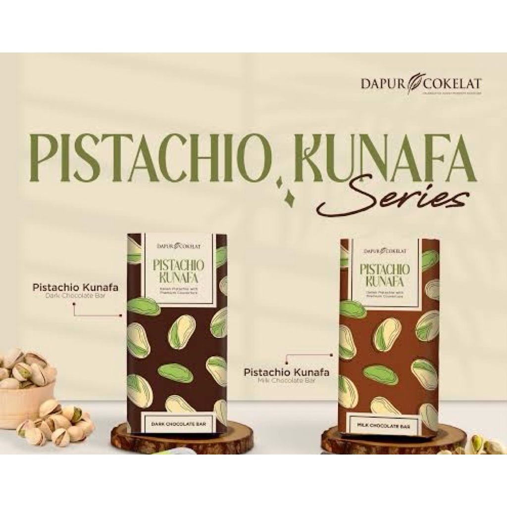 

DAPUR COKELAT Pistachio Kunafa Chocolate Bar Series