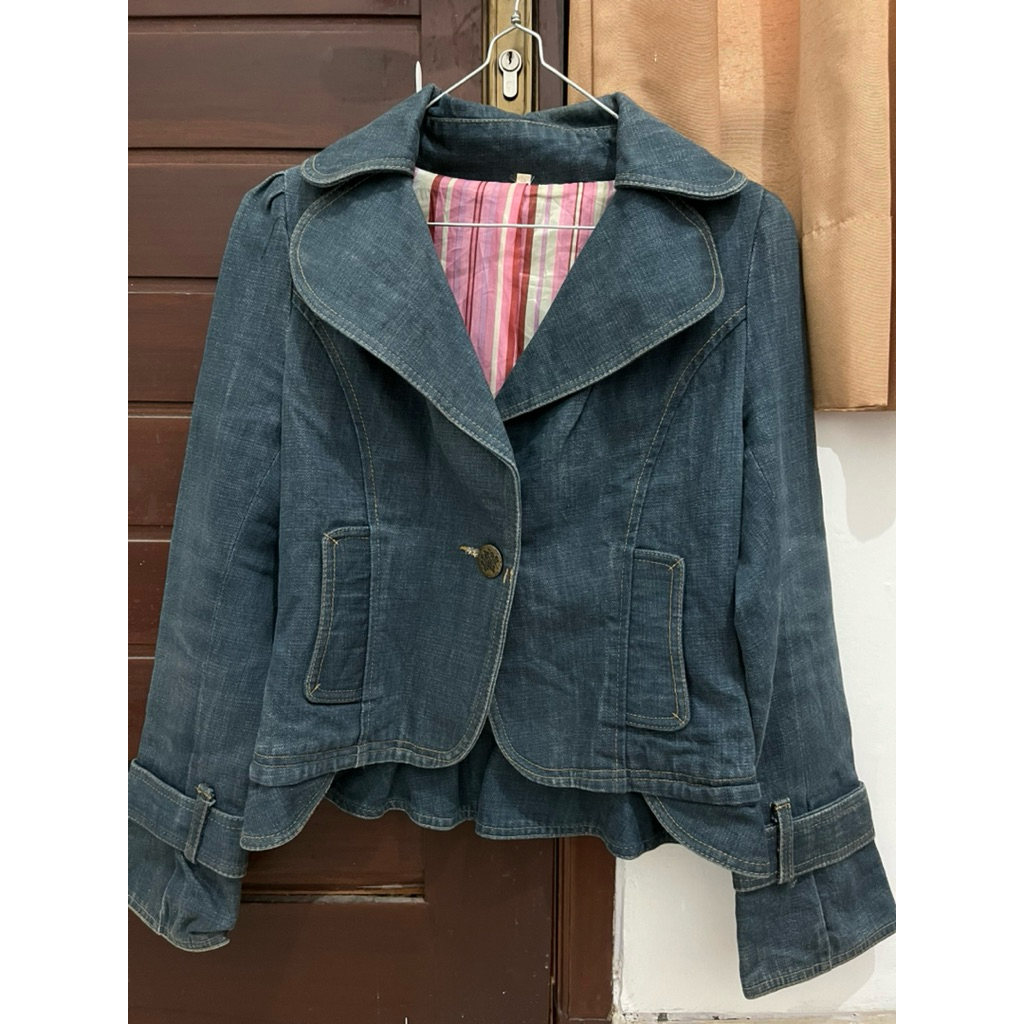 Blazer Jeans Furing Vintage | PRELOVED