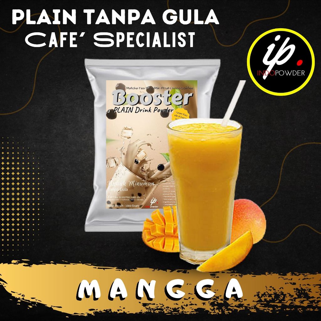 

IP Jakarta - Bubuk Minuman TANPA GULA / PLAIN Rasa MANGGA 1Kg Untuk Cafe, Resto & Usaha Minuman