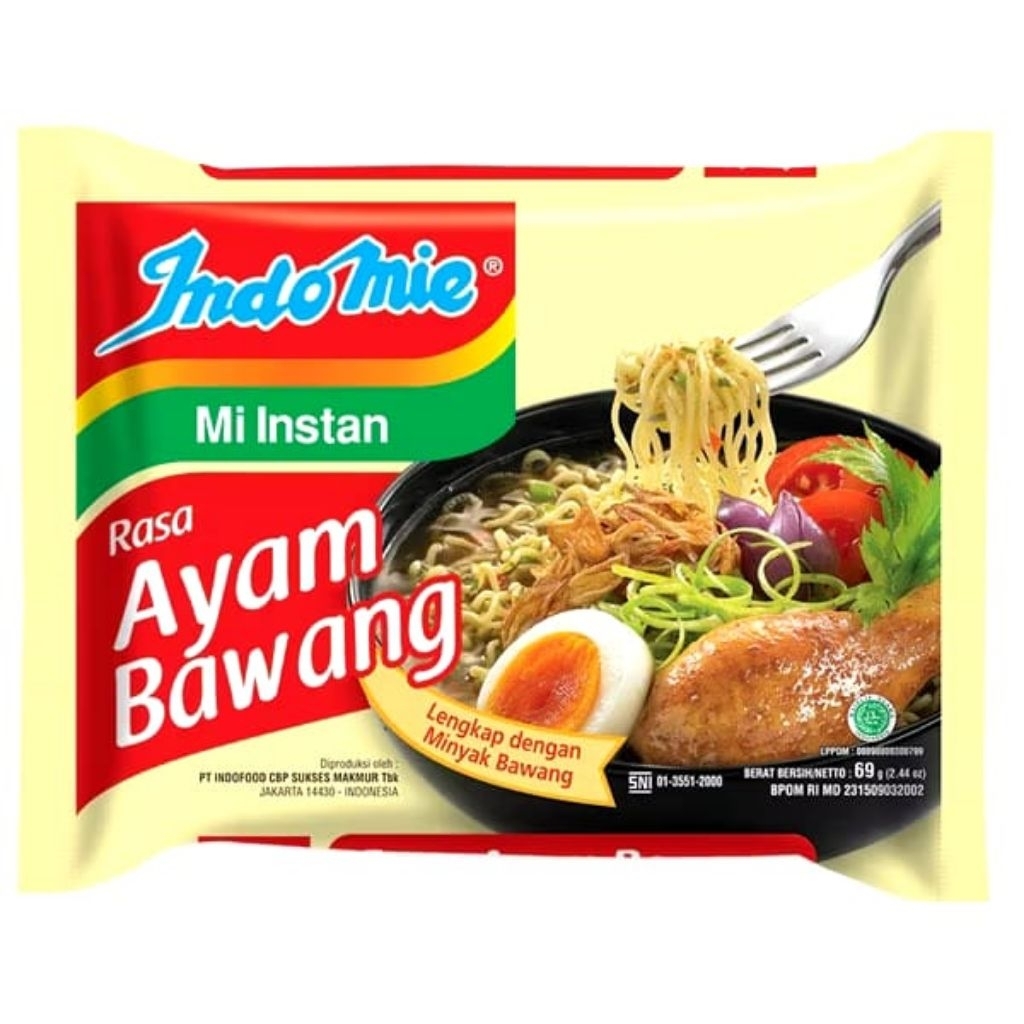 

Mie Instan Indomie Mie Kuah Ayam Bawang 69 gr