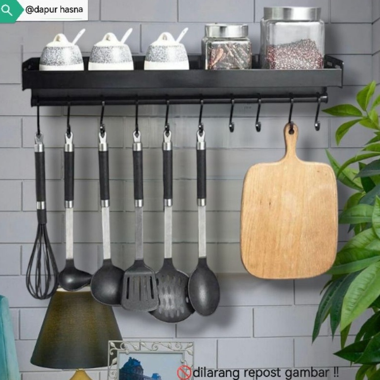 Langsung dibeli Rak Bumbu Dapur Tempel Dinding Rak Penyimpanan Bumbu
