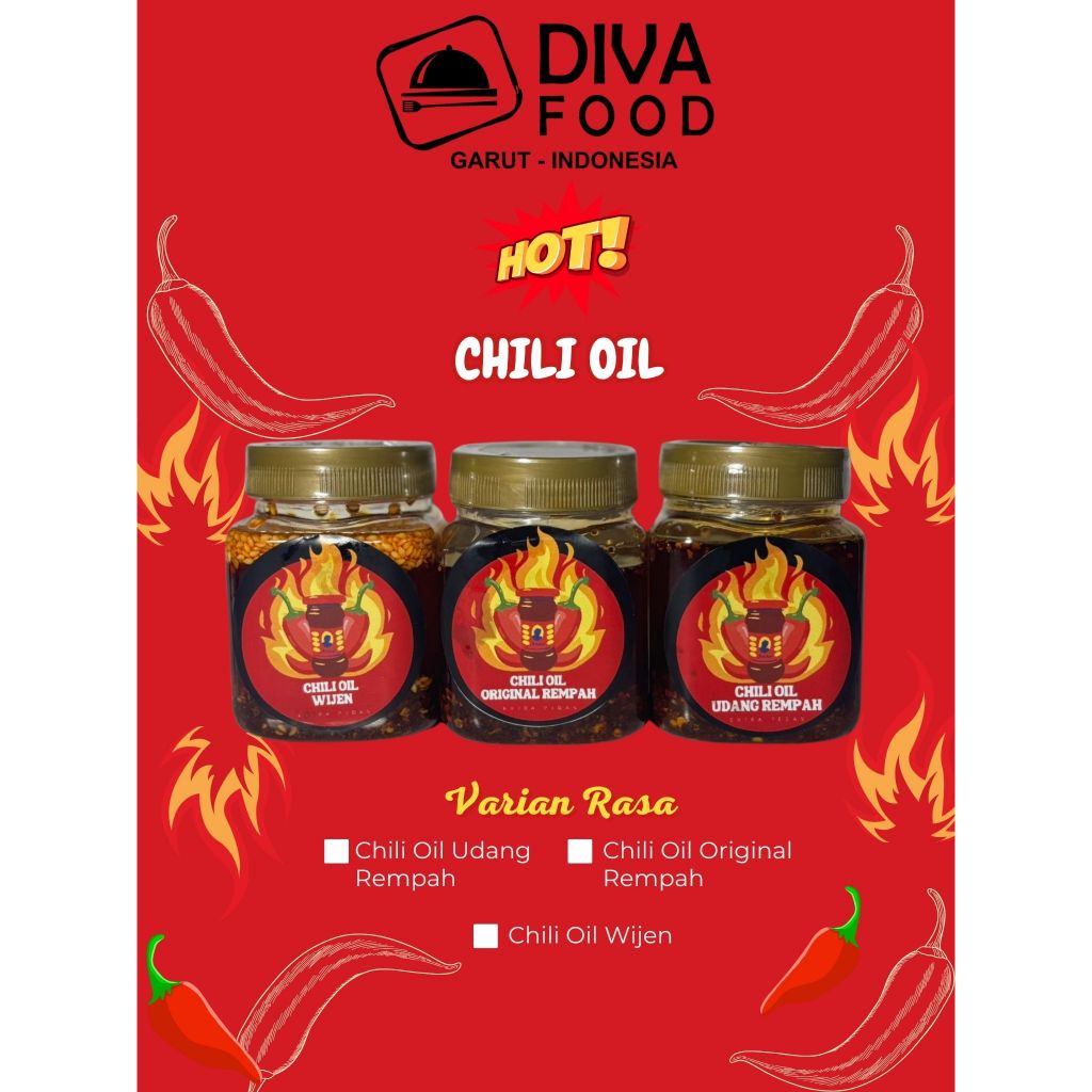 

Combo 3 Chili Oil 200 mL -Diva.Food