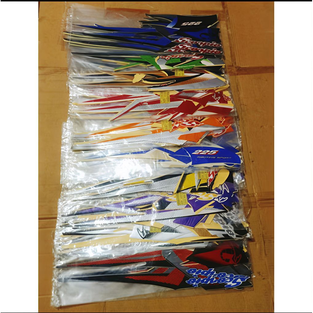 Striping motor / Les tangki Yamaha Scorpio Z 2004 Kotak