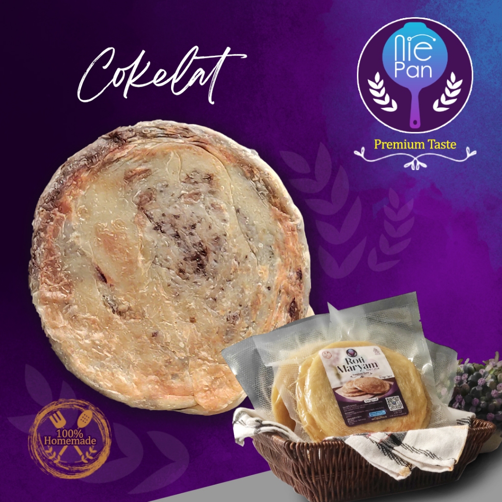 

Roti Maryam, Roti Canai - COKELAT - isi 5pcs - Nie Pan
