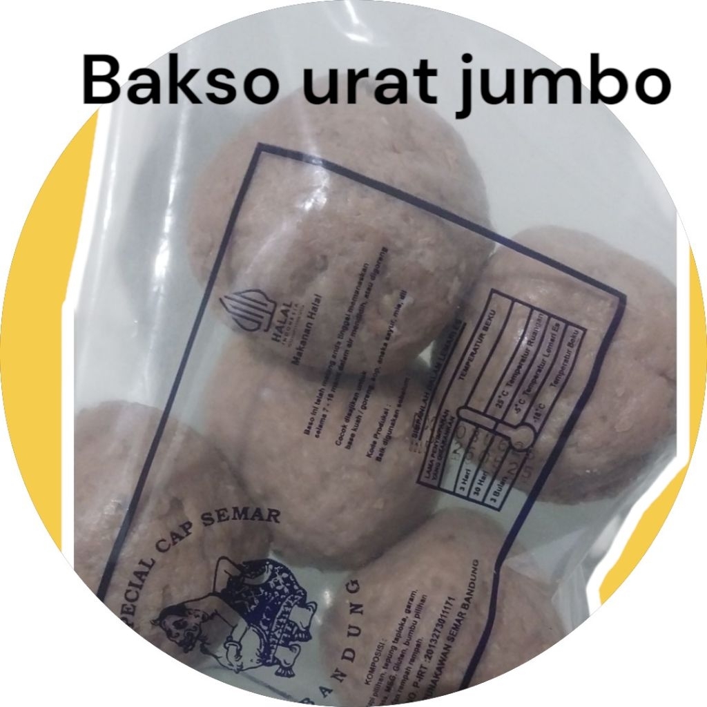 

Bakso urat jumbo cap semar bandung [Termurah] Premium isi 5 butir