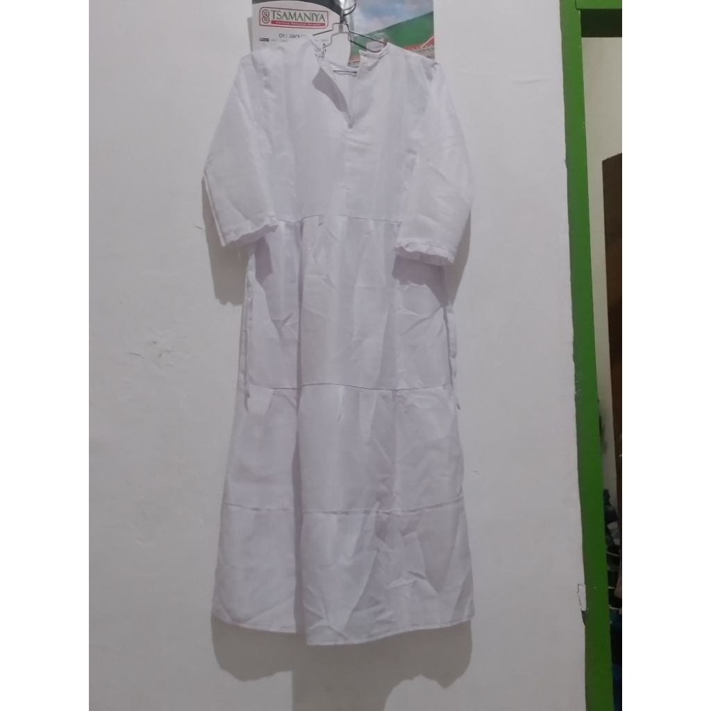 preloved set gamis putih anak XXl