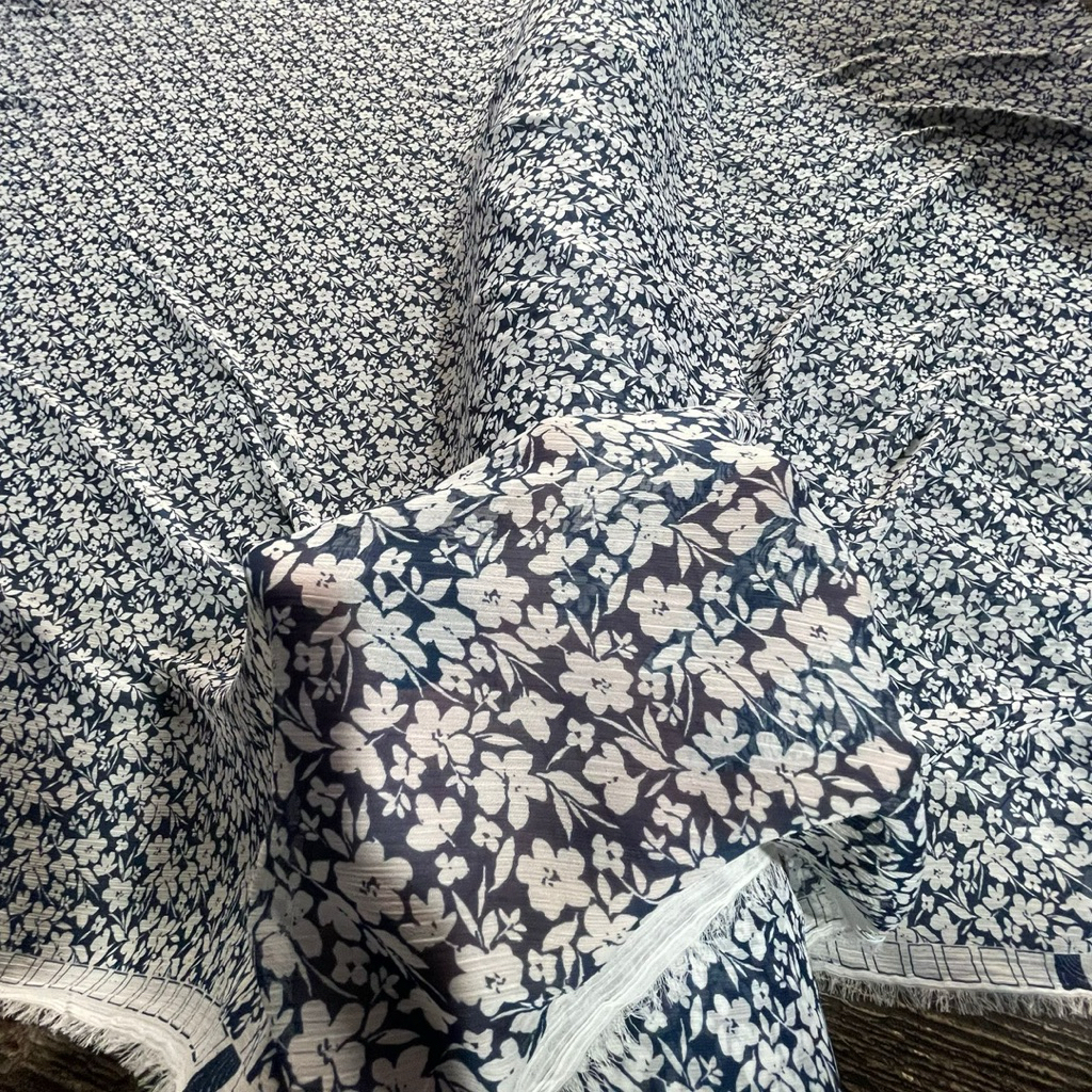 Kain Ceruty Yoryu Premium - ( RM ) - ceruty motif bunga kecil - kain motif bunga - kain gamis - kain