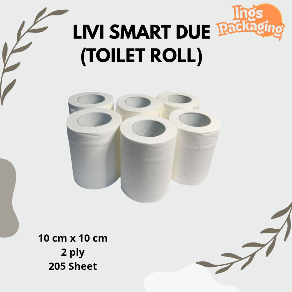 Tissue Toilet Roll / Livi Smart Due Toilet Roll