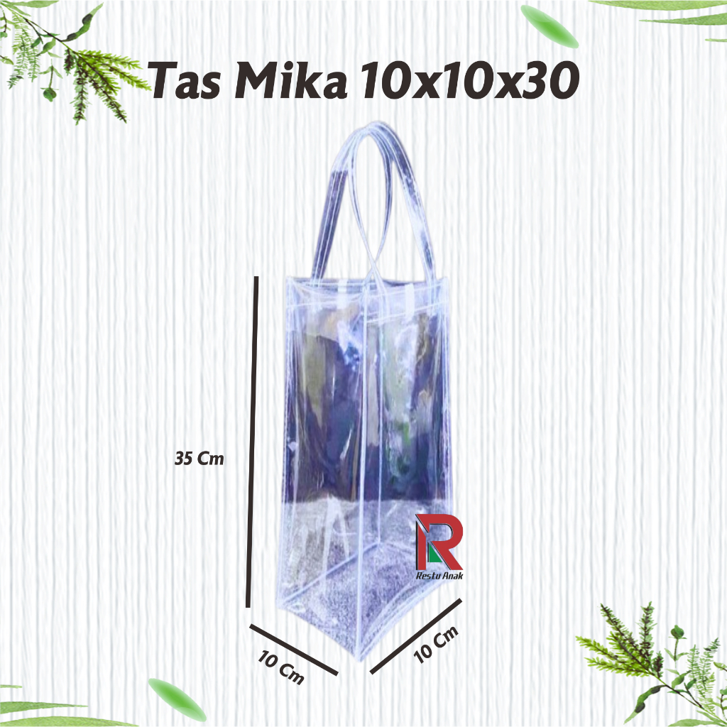 

Tas Mika Transparant 10X10X30 / Goodie Bag Oleh-Oleh / Gift Box Sovenir