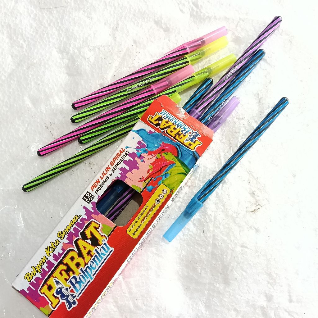 

1 PAK BALPENKU - PEN LILIN SPIRAL 12 PCS