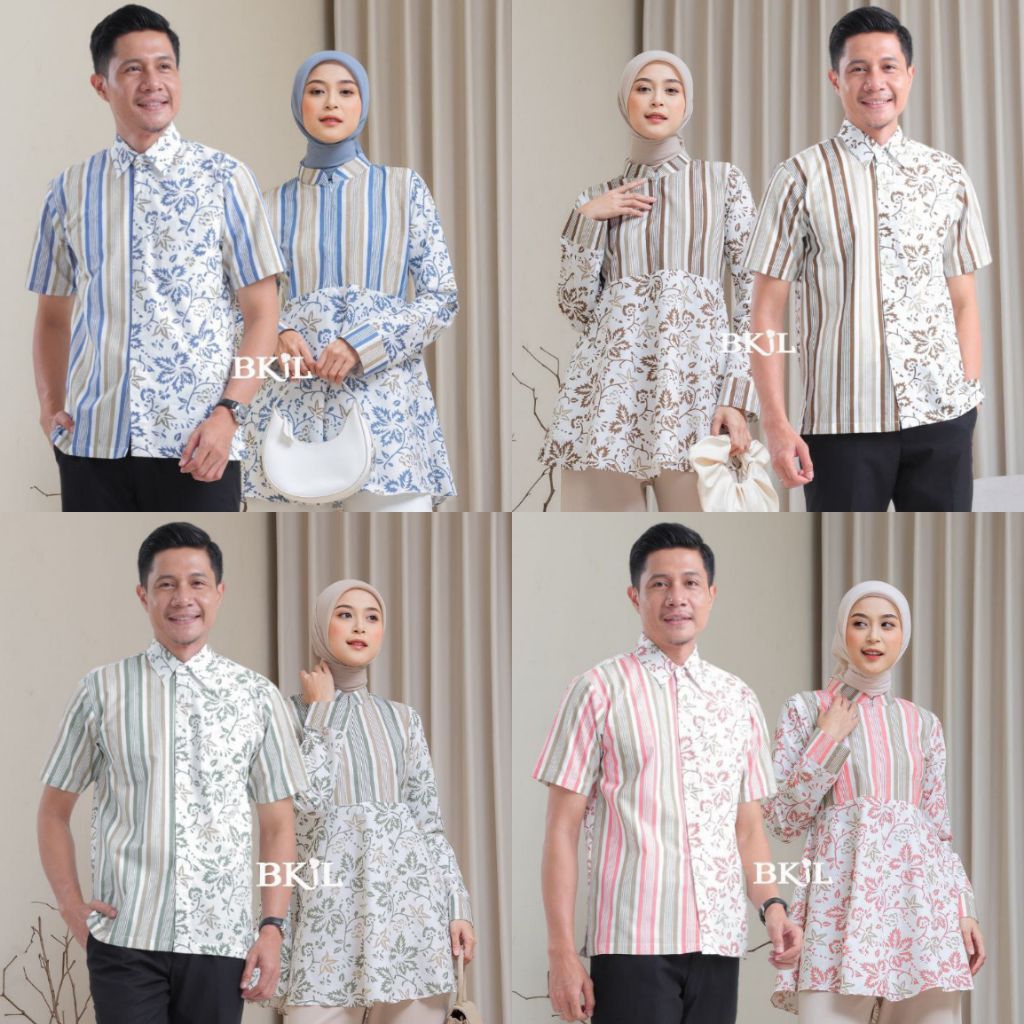 Couple Soraya Baju Batik Couple Pria Wanita Atasan Batik Couple Kantor Atasan Batik Wanita Modern At