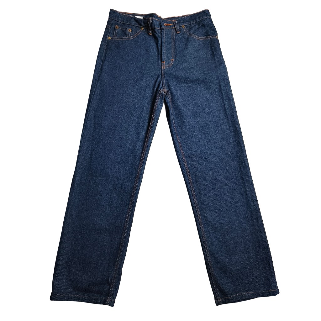 NEWCHAPTER - Denim Slim Straight Classic Blue Denim Selvedge Celana Jeans