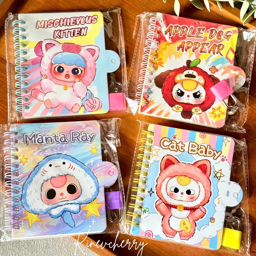 

Baby Three Notebook Gembok Diary A7