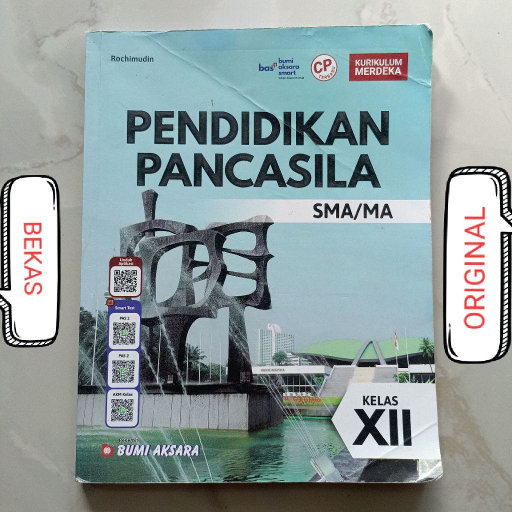 Buku PPKN PKN Pendidikan Pancasila Kelas 12 XII 3 III SMA MA Penerbit Bumi Aksara Kurikulum Merdeka 