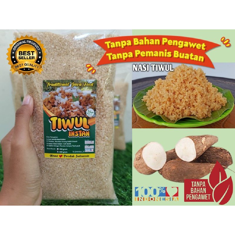 

Tiwul Instan Organik Nasi Oyek Singkong Asli Original Berkualitas Super