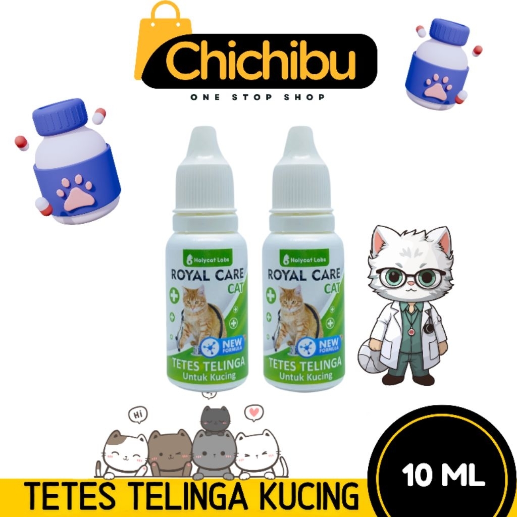 Royal Care Tetes Telinga Kucing 10 ml - Tetes Telinga Kucing
