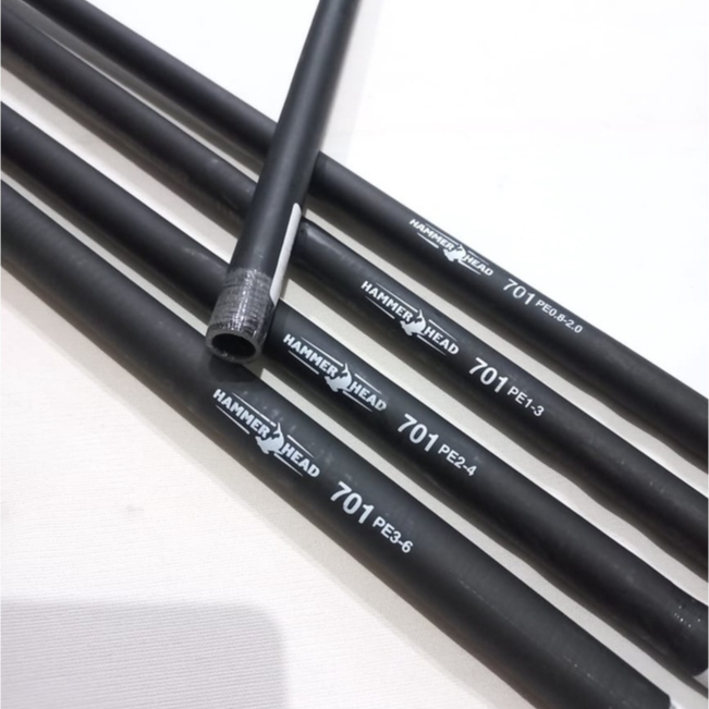 Blank Carbon Hollow Hammerhead /Hammer Head 701 (210cm) Pe 3-6 4-8 dan 5-10 untuk Joran bawalan