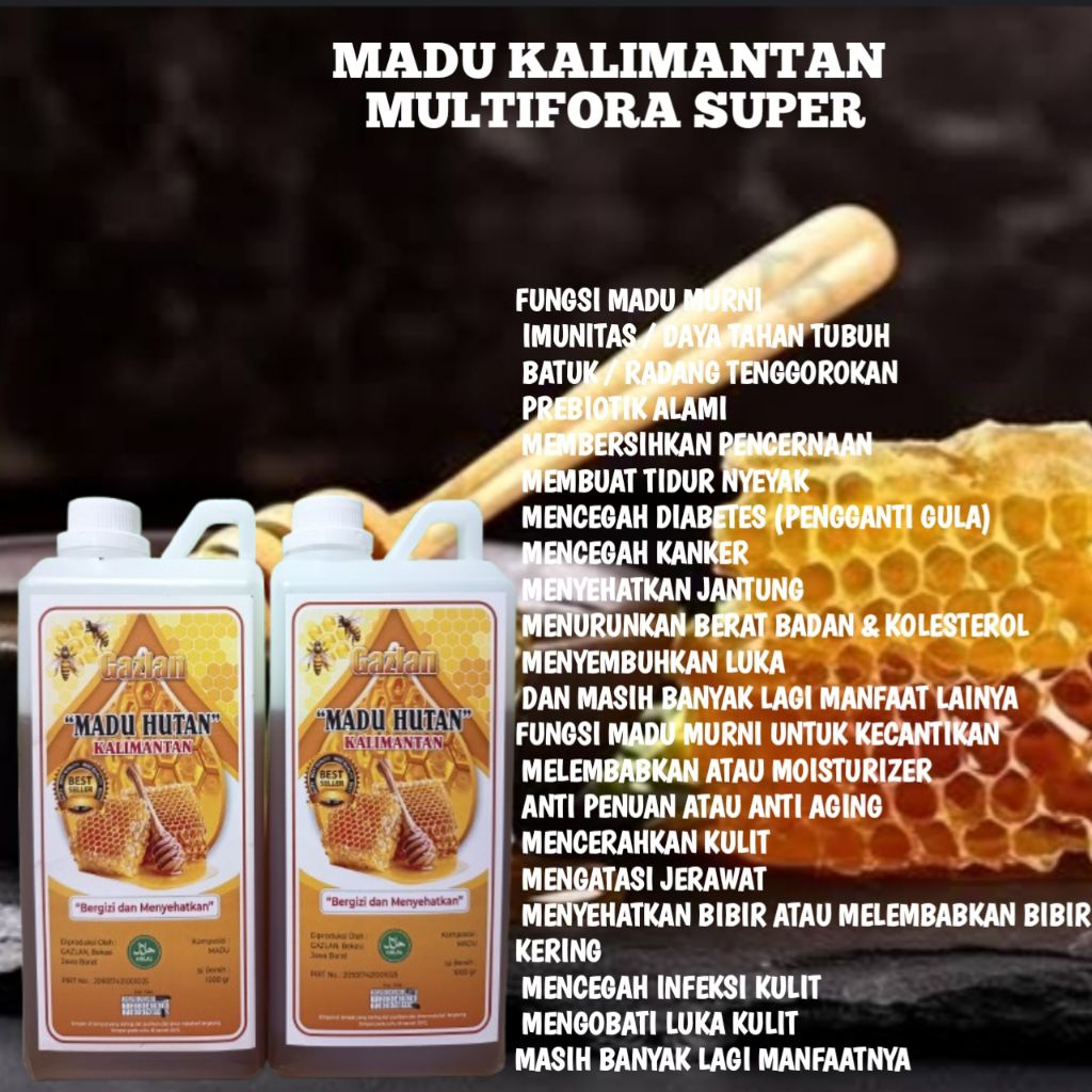 

Madu Kalimantan Best Honey 1Kg Madu Manis Kalimantan Asli