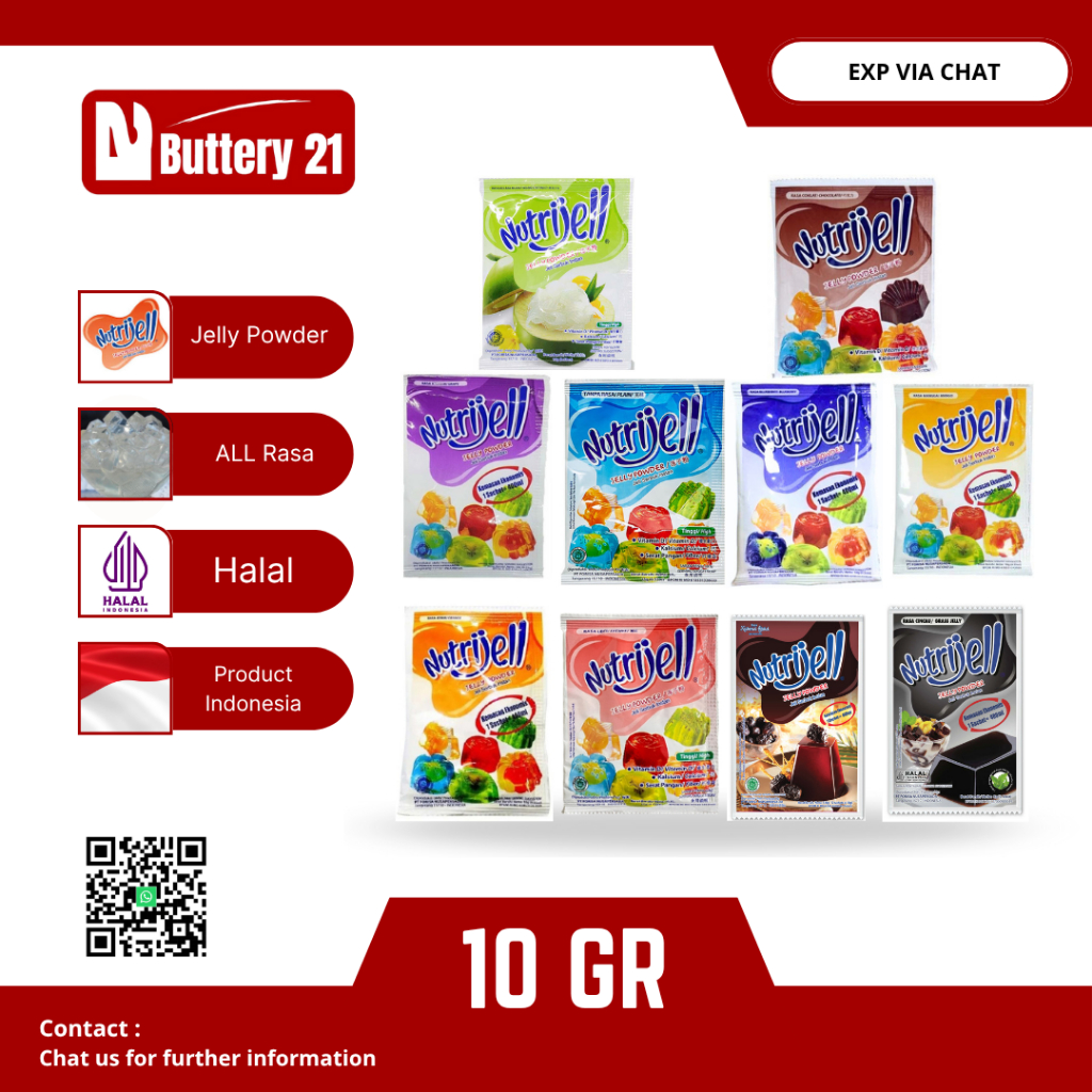 

NUTRIJELL POWDER EKONOMIS SACHET 10 GR PLAIN/NUTRIJELL COKLAT/NUTRIJELL MANGGA/NUTRIJELL JERUK/NUTRIJELL KELAPA MUDA /NUTRIJEL ANGGUR/NUTRIJELL STRAWBERRY/NUTRIJELL CINCAU/NUTRIJELL KURMA