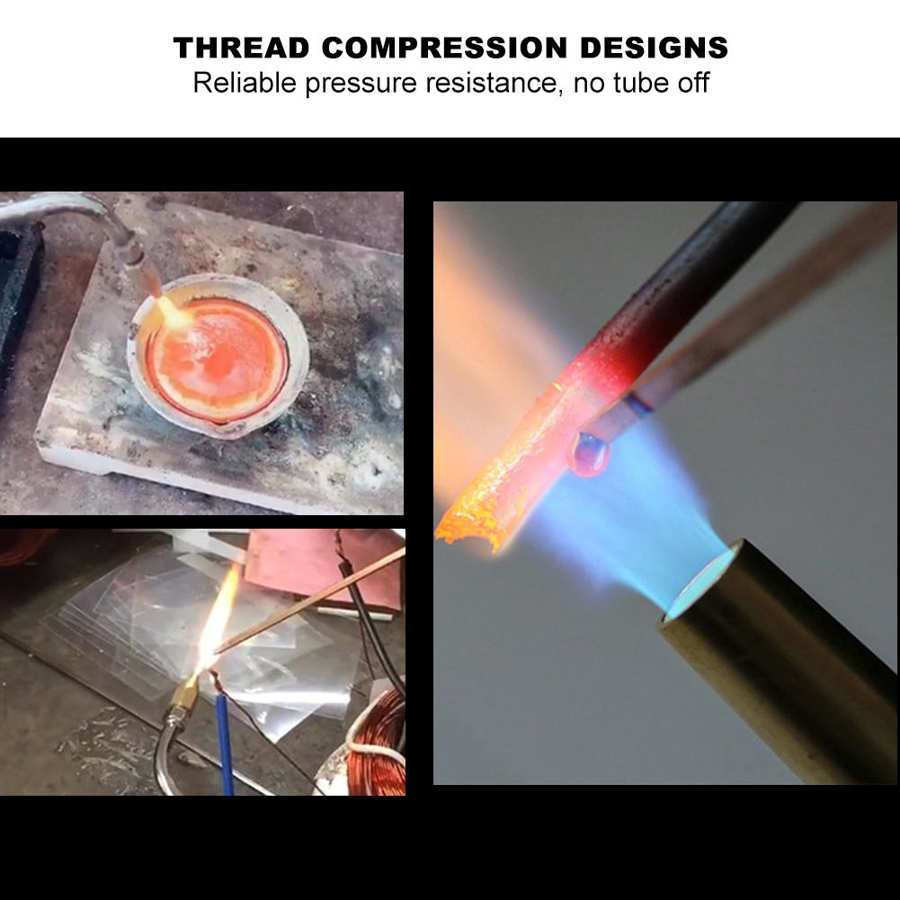 Las Peleburan Tembaga Emas Mini Alat Las Kuningan Torch Kepala Las Manual Perhiasan Obor Las