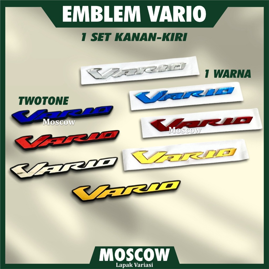 Emblem Click 125i 150i Clik Vario Timbul 150 125 Emlem Logo Mblem Stiker Old Striping New 160 Sticke