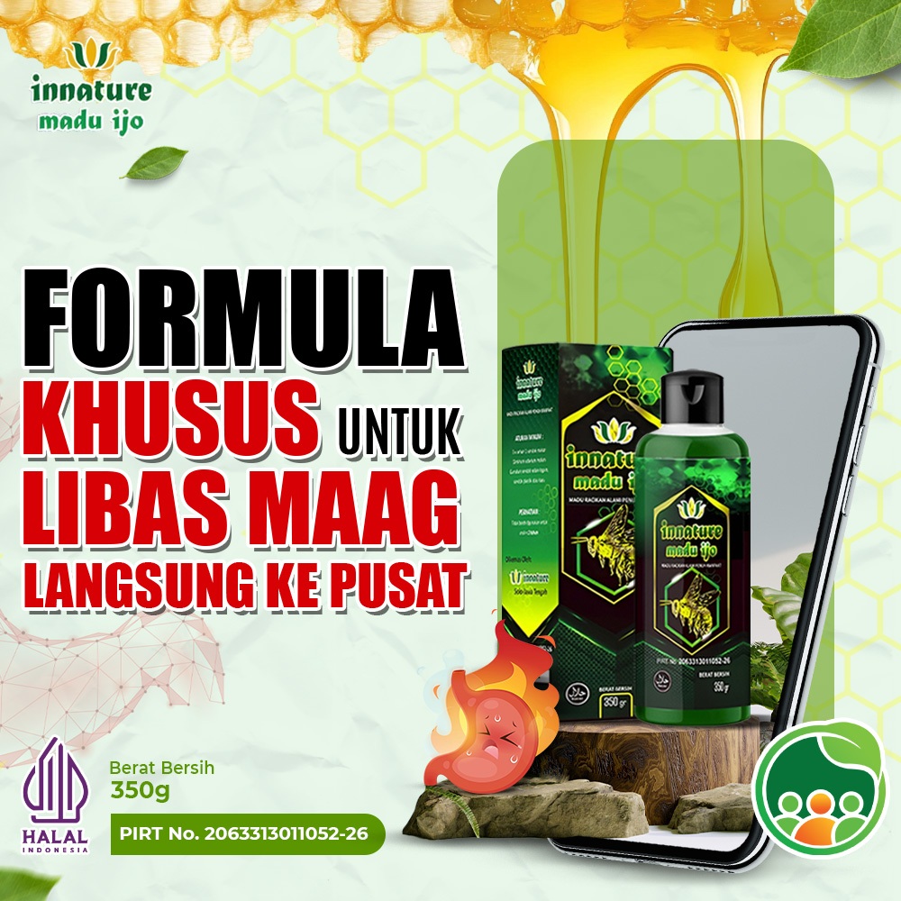 MADU IJO HIJAU UNTUK LAMBUNG ORI INNATURE Asam Lambung Herbal Lambung 100% Original Asli