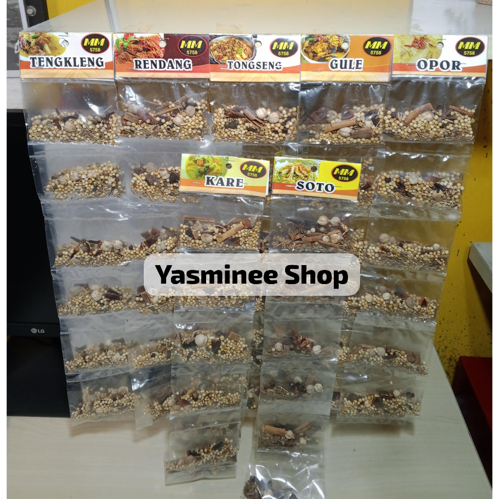 

Anek Bumbu Rempah Dapur - Bumbu Racikan Kering/ Bumbu Lengkap/ Bumbu Tongseng/Tengkleng/Rendang/Gule/Opor/Soto/Kare