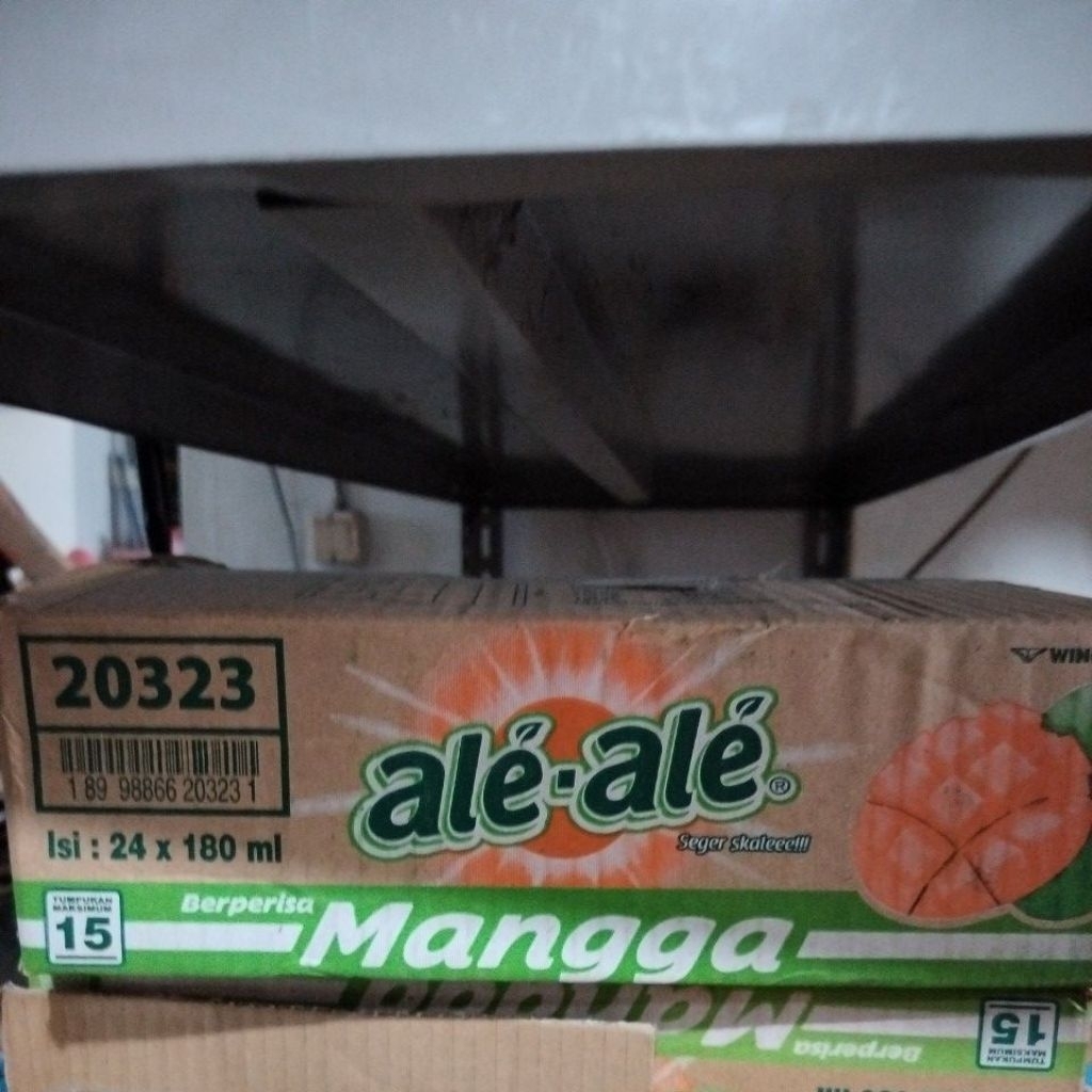 

MINUMAN ALE ALE /ALEALE KEMASAN GELAS/1 DUS /180 ML/RASA MANGGA
