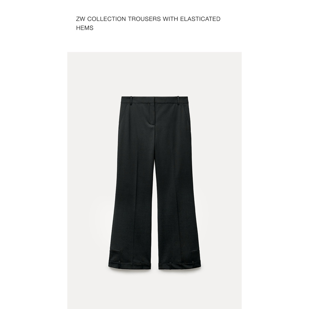 Celana panjang Black Wanita Zara Original