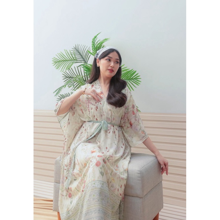 KODE O4B BABESWEAR  Nabila KAFTAN abaya DRESS lebaran BISA GOJEK gamis pesta wanita jumbo big size m