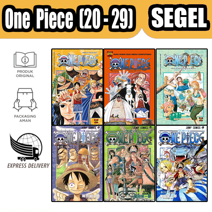 Komik One Piece Original Segel - VOLUME 20 21 22 23 24 25 26 27 28 29