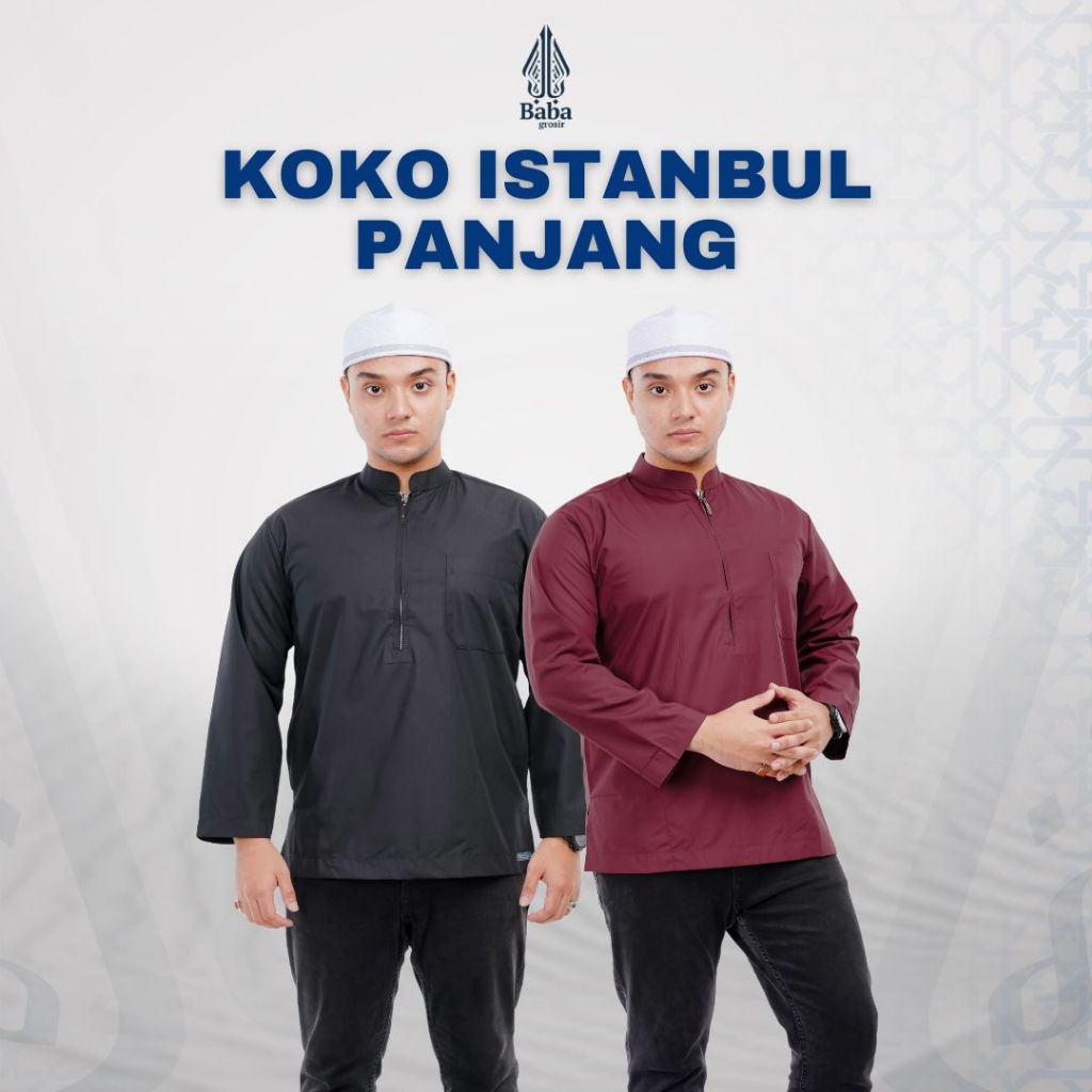 Babagaf Koko Istanbul Resleting Lengan Panjang