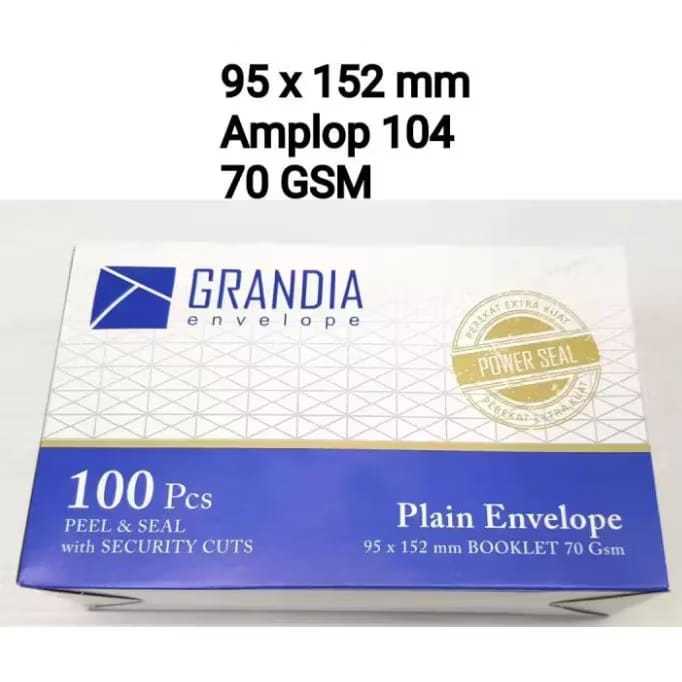 

1Pak Amplop Grandia 104 Amplop Putih/ Amplop Kondangan ISI 100 (GBZ)