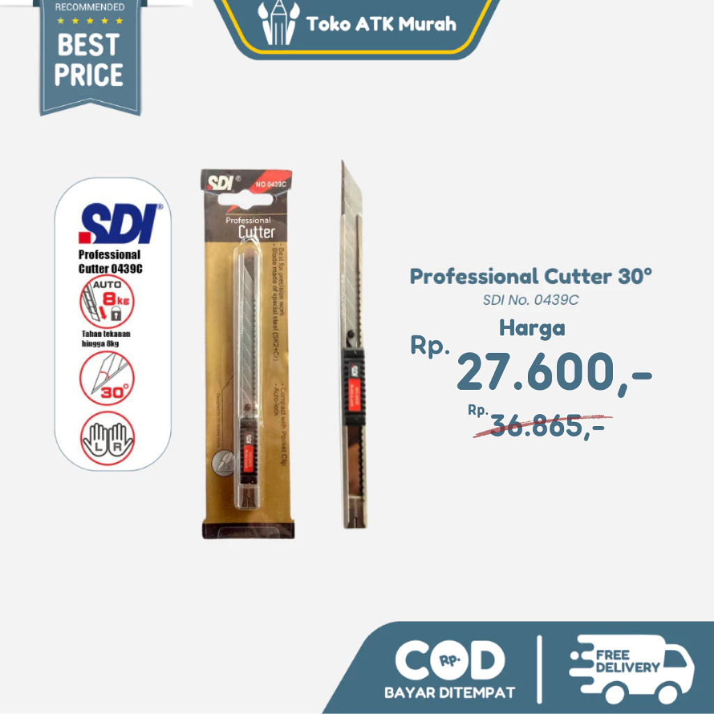 

Zyd Professional Cutter 30 Derajat SDI No. 0439C