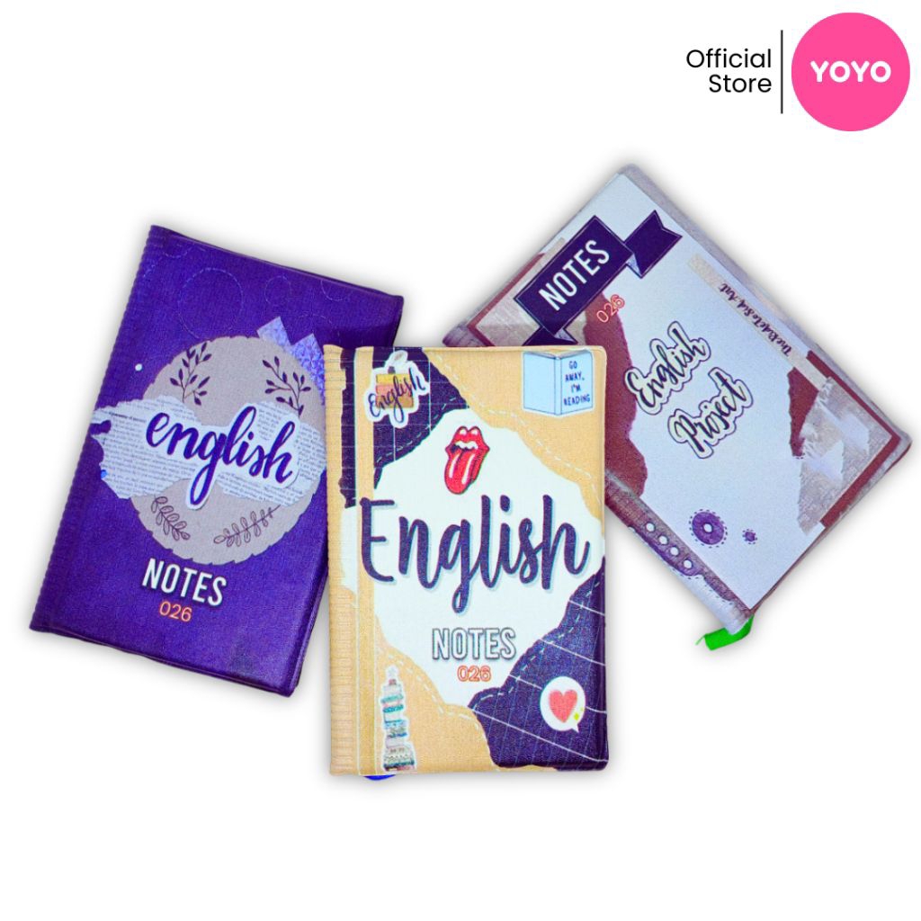 

YOYO Notebook Aesthetic English 84 Lembar Buku Tulis Alat Tulis Sekolah