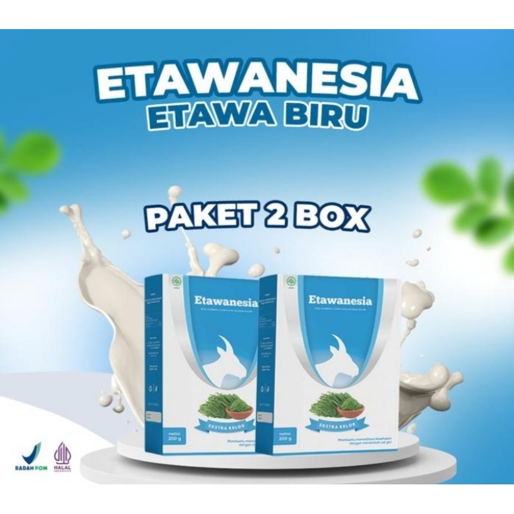 

PAKET 2 BOX SUSU KAMBING ETAWANESIA ETAWA BIRU