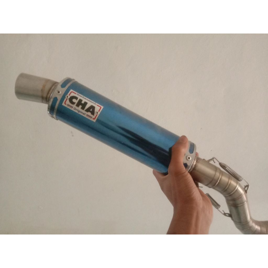knalpot CHA original thailand untuk wave125/supra x 125 step standar non UB