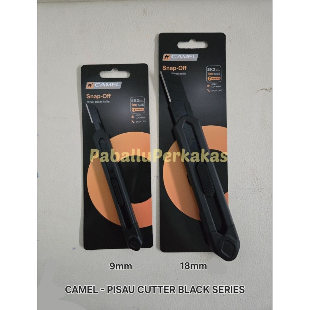 

Camel Pisau Cutter Murah / Cutter Kecil Besar Black Series / Alat pemotong Kertas