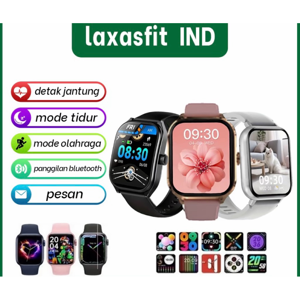 jm tangan smartwatch pria cewek,H9 promax smartwatch android dan ios