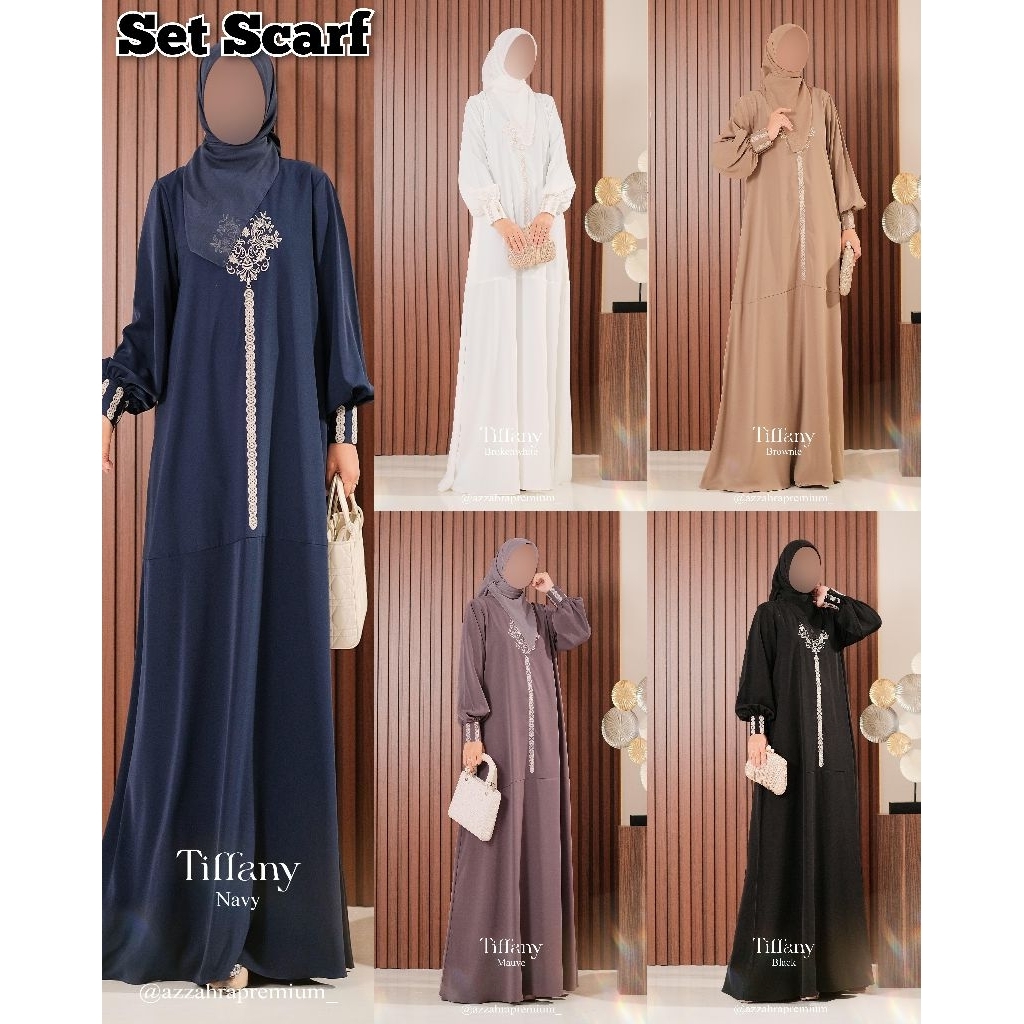 Tiffany Series (Dress+Scarf) by Azzahra Premium Syari