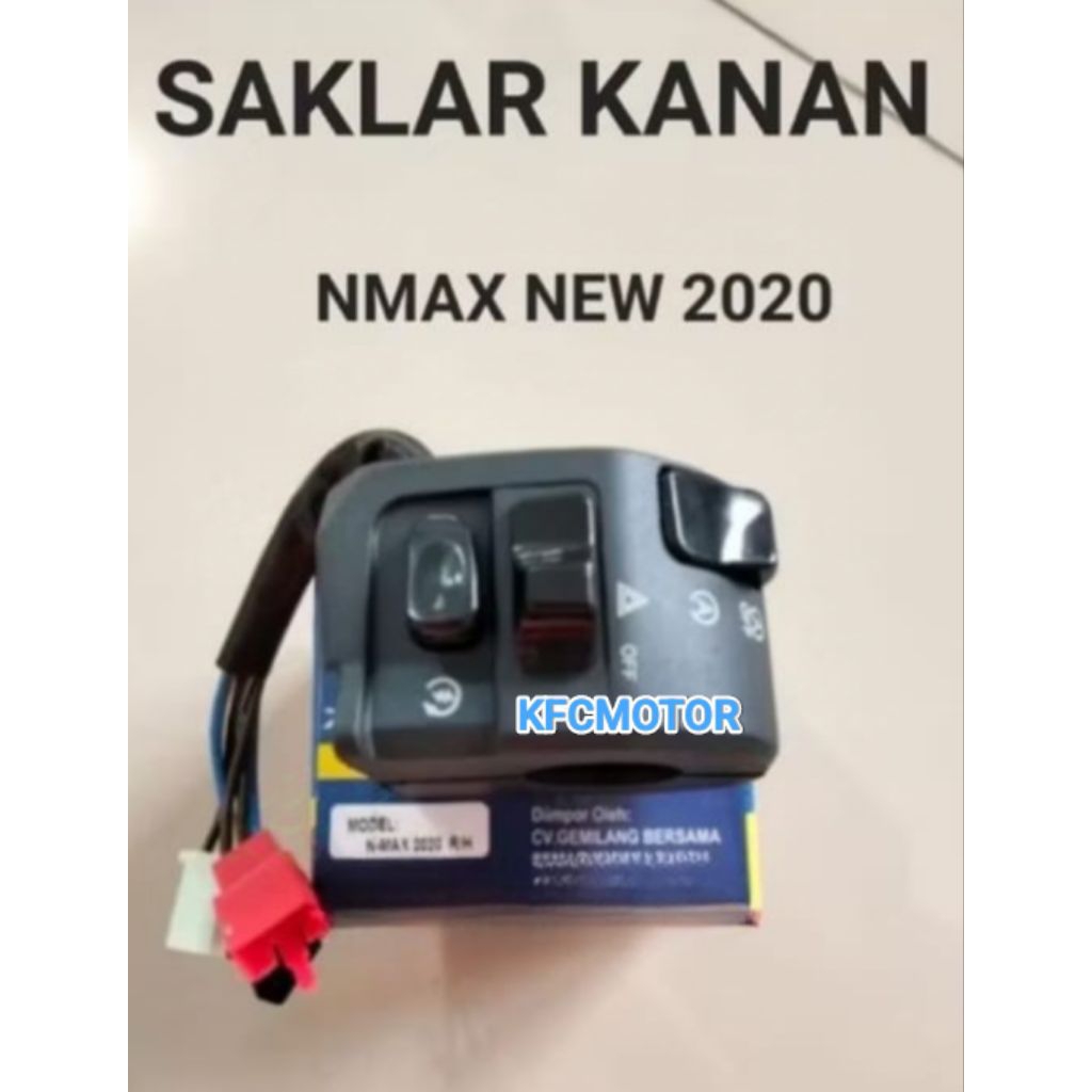 SAKLAR KANAN ASSY NMAX NEW 2020 / NMAX 155 NEW 2020 SAKLAR LAMPU KANAN ASSY RH HANDLE SWITCH (OSK)